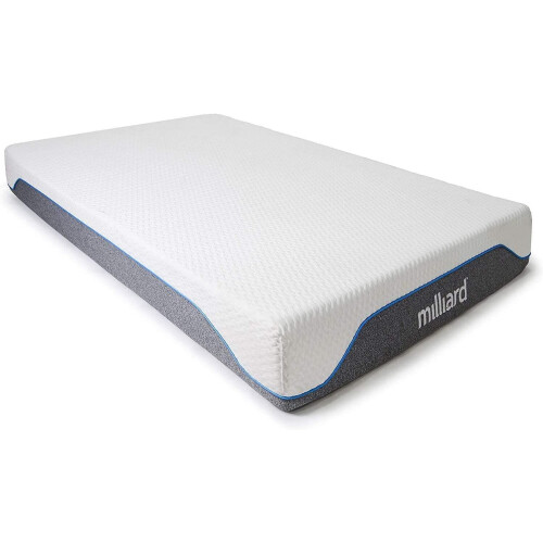 Milliard Double Gel Memory Foam Mattress, 20cm High Density Foam ...