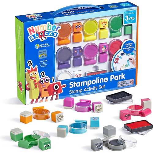 Learning Resources Learning Resources Numberblocks Stampoline Park Stamp Activity Set