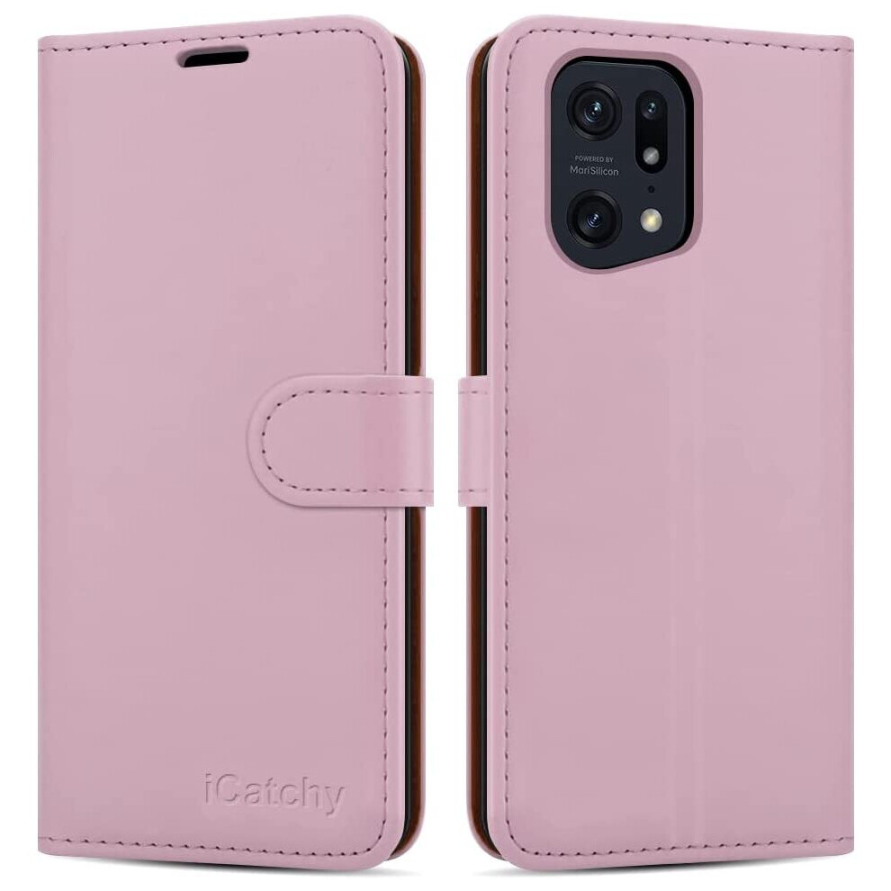 (Rose Gold) Oppo Find X5 Pro 5G Phone Wallet Book Leather Case Not,Specified 5056298016853