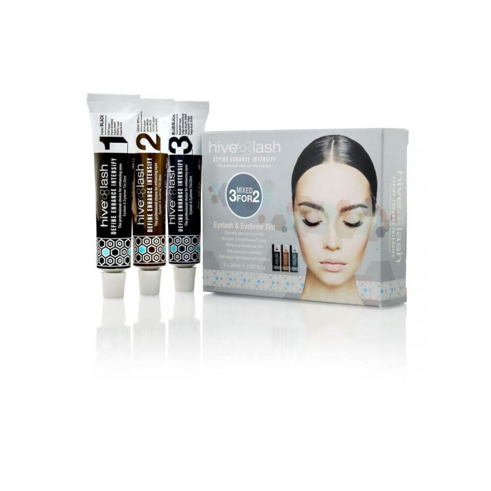 Hive Of Beauty 3 for 2 Brow & Lash Tinting Starter-  Mixed Colours Beauty Box