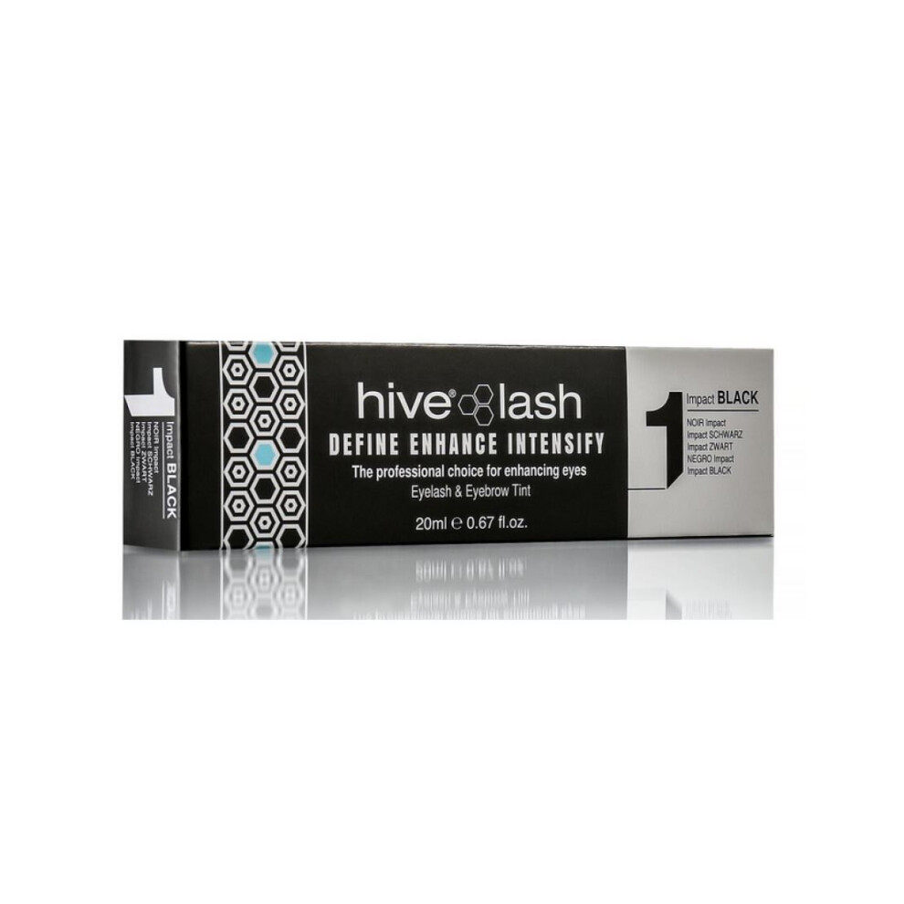 Hive (Black) Of Beauty Long Lasting Eyelash And Eyebrow - 20Ml Black