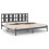 VidaXL (grey, 200 x 200 cm) vidaXL Solid Wood Pine Bed Frame Wooden Bedstead Bed Base Multi Colours/Sizes 2