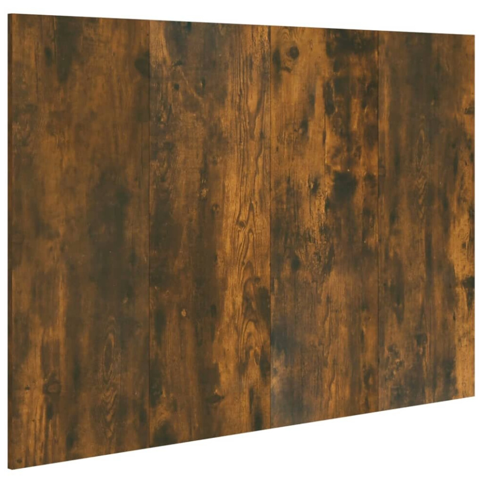 Vidaxl (Smoked Oak) Bed Headboard Bedroom Bed Header Decorative Headboard Engineered Wood