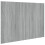 VidaXL (grey sonoma) vidaXL Bed Headboard Bedroom Bed Header Decorative Headboard Engineered Wood 1