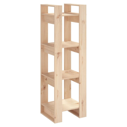 VidaXL (brown) vidaXL Solid Wood Pine Book Cabinet/Room Divider Storage Shelf Multi Colours