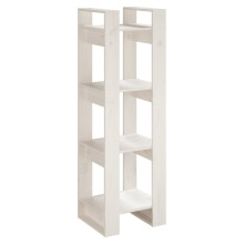 (white) vidaXL Solid Wood Pine Book Cabinet/Room Divider Storage Shelf Multi Colours