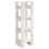 VidaXL (white) vidaXL Solid Wood Pine Book Cabinet/Room Divider Storage Shelf Multi Colours 1