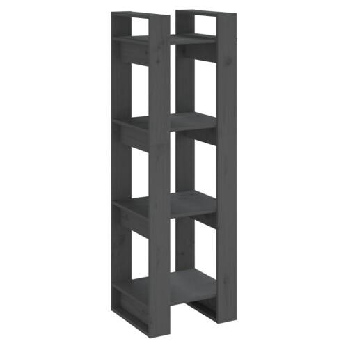 VidaXL (grey) vidaXL Solid Wood Pine Book Cabinet/Room Divider Storage Shelf Multi Colours