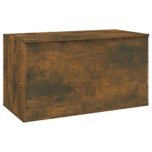 (smoked oak) vidaXL Storage Chest Home Organiser Cabinet Trunk Container Engineered Wood
