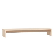 (brown) vidaXL Monitor Stand Laptop Desktop Screen Riser Display Shelf Solid Wood Pine