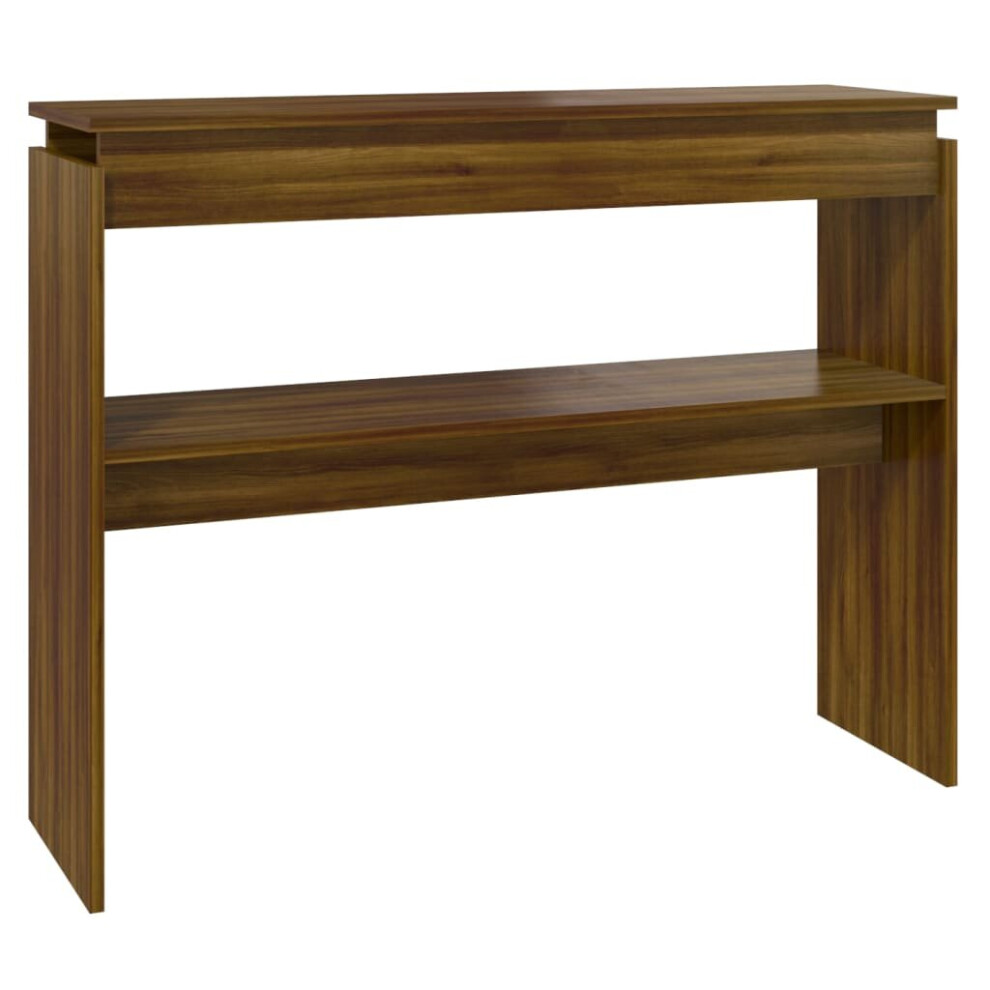 (brown oak) vidaXL Console Table Hallway Accent Couch Table End Side Table Engineered Wood