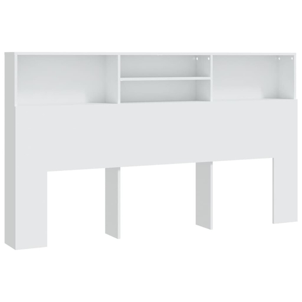 Vidaxl (White) Headboard Cabinet Bedroom Bookcase Headboard Furniture Multi Colours