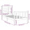 VidaXL (black, 75 x 190 cm) vidaXL Bed Frame Bed Base Bedstead Bedroom Mattress Foundation Solid Wood 4