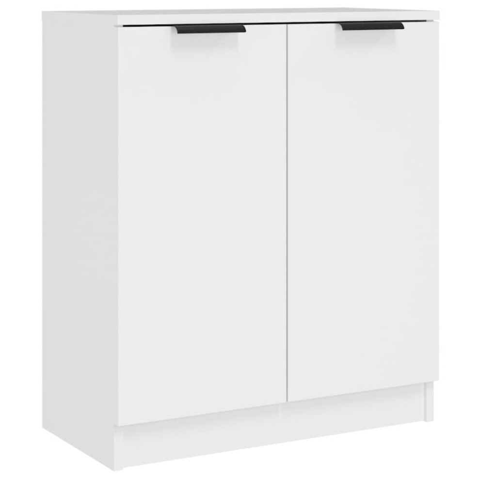 (white) vidaXL Sideboard Engineered Wood Cupboard Indoor Storage Cabinet Multi Colours