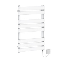 (800x500mm - 500W) WarmeHaus Electric Flat Panel Heated Towel Rail White