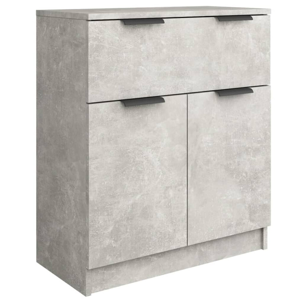 (concrete grey) vidaXL Sideboard Engineered Wood Indoor Storage Console Cabinet Multi Colours