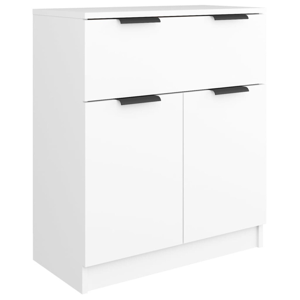 (white) vidaXL Sideboard Engineered Wood Indoor Storage Console Cabinet Multi Colours