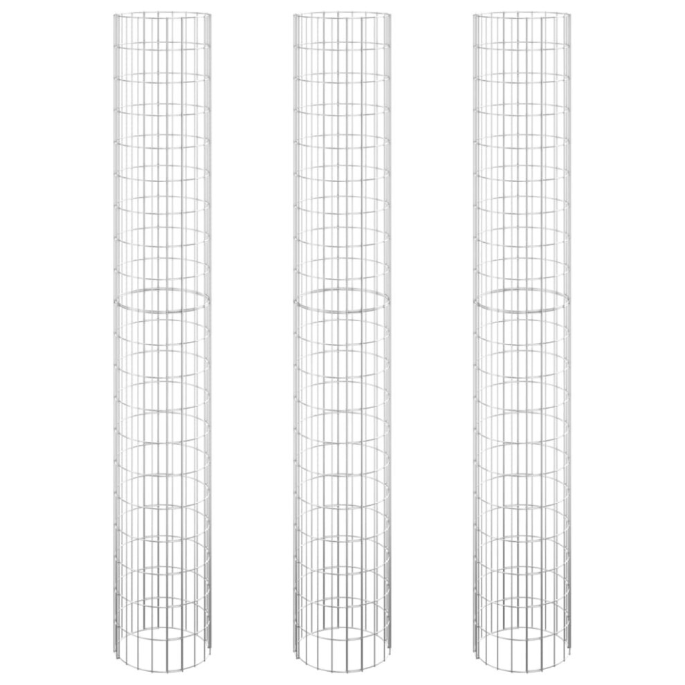 Vidaxl (? 30 X 200 Cm (3 Pcs)) 4X Circular Gabion Raised Beds Planter Basket Flower Pot Multi Sizes