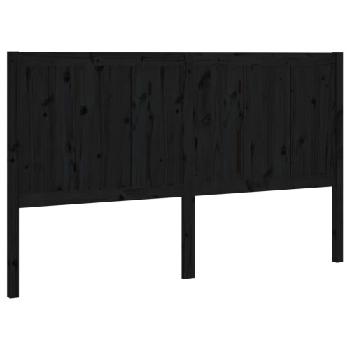 VidaXL (black, 205.5 x 4 x 100 cm) vidaXL Bed Headboard Home Bedroom Decorative Bed Header Panel Solid Wood Pine