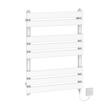 (800x600mm - 500W) WarmeHaus Electric Flat Panel Heated Towel Rail White