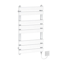 (800x450mm - 500W) WarmeHaus Electric Flat Panel Heated Towel Rail White