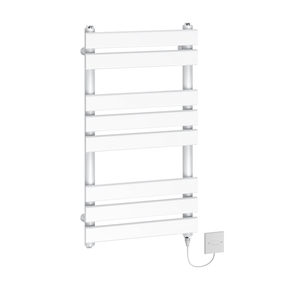 (800x450mm - 500W) WarmeHaus Electric Flat Panel Heated Towel Rail White