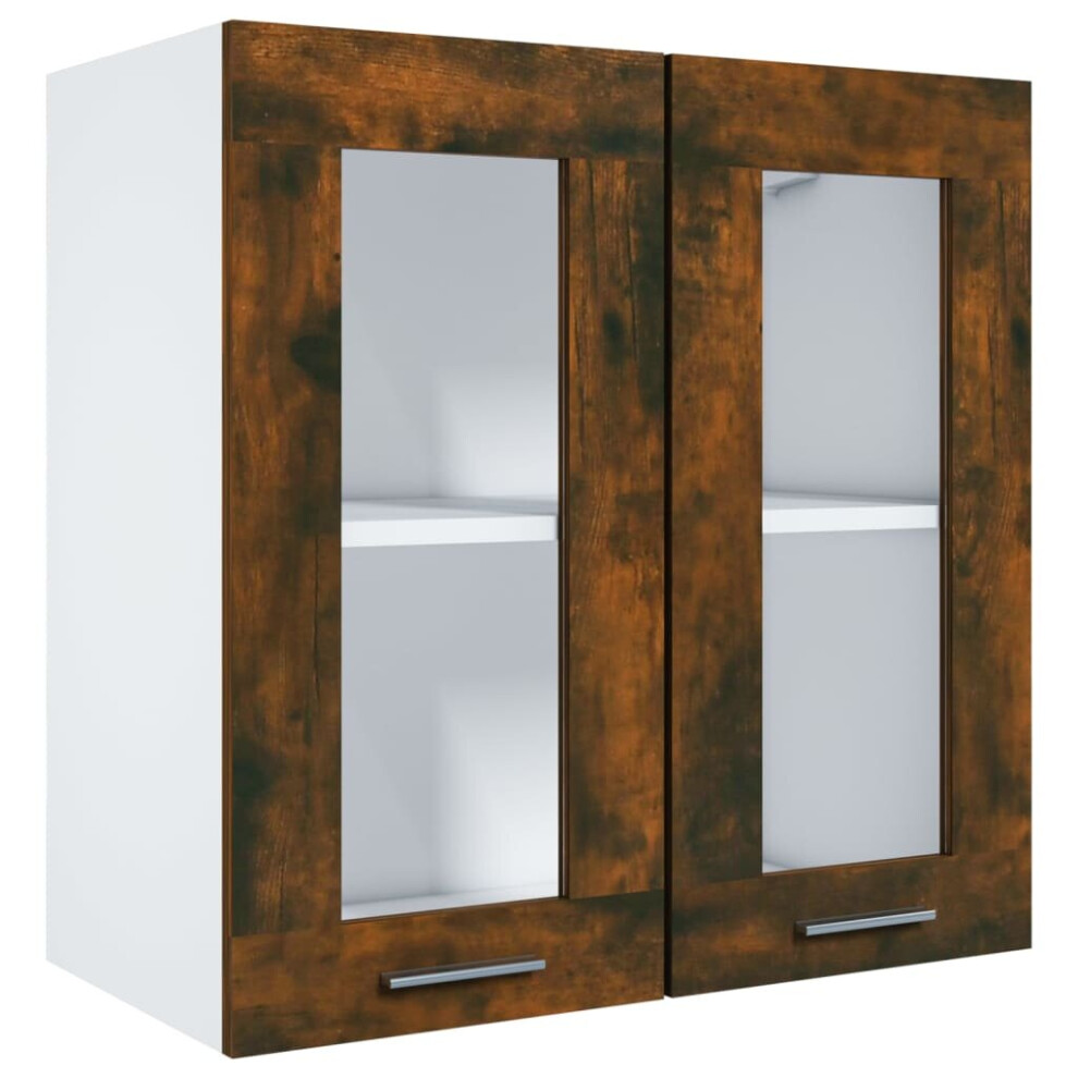 Vidaxl (Smoked Oak) Kitchen Cabinet Home Storage Shelf Organiser Cupboard Engineered Wood