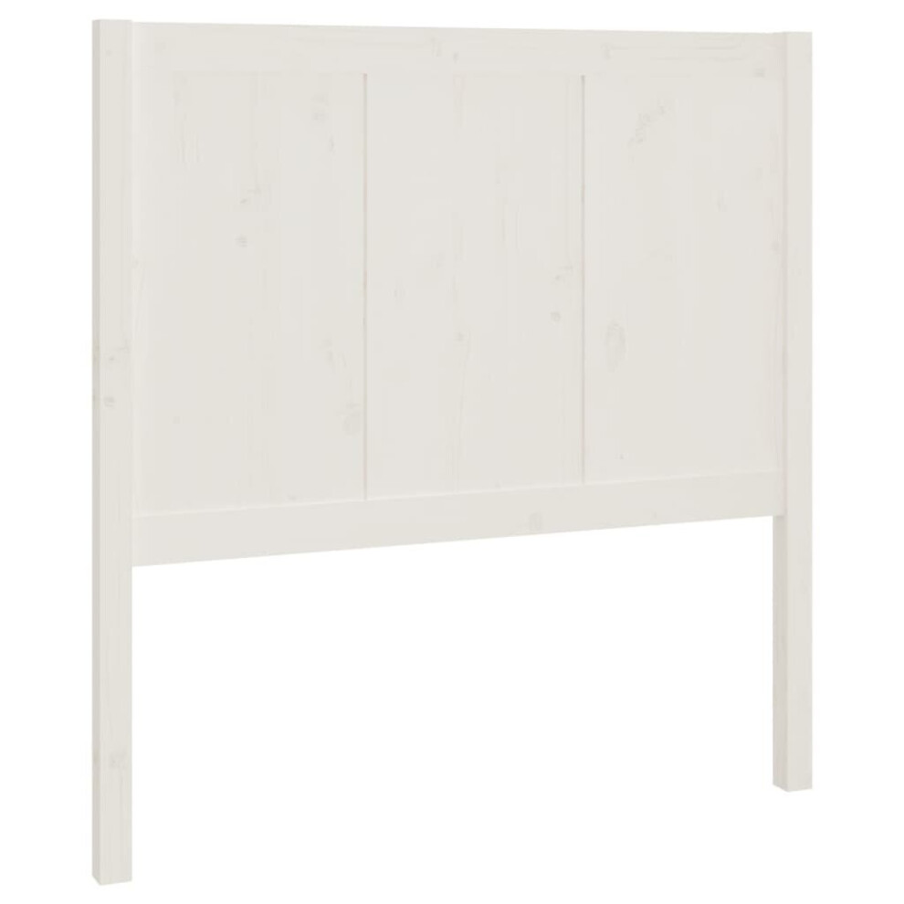 (white, 80.5 x 4 x 100 cm) vidaXL Bed Headboard Home Bedroom Decorative Bed Header Panel Solid Wood Pine