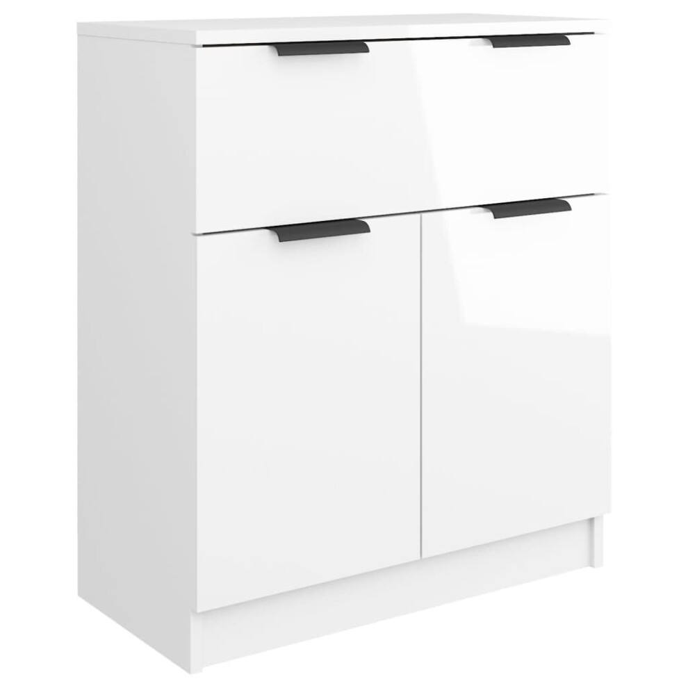 (high gloss white) vidaXL Sideboard Engineered Wood Indoor Storage Console Cabinet Multi Colours