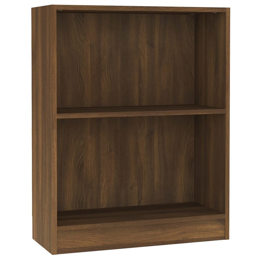 Vidaxl ( Oak, 60 X 24 X 74.5 Cm) Bookshelf Standing Shelf Storage Rack Book Cabinet Engineered Wood Brown