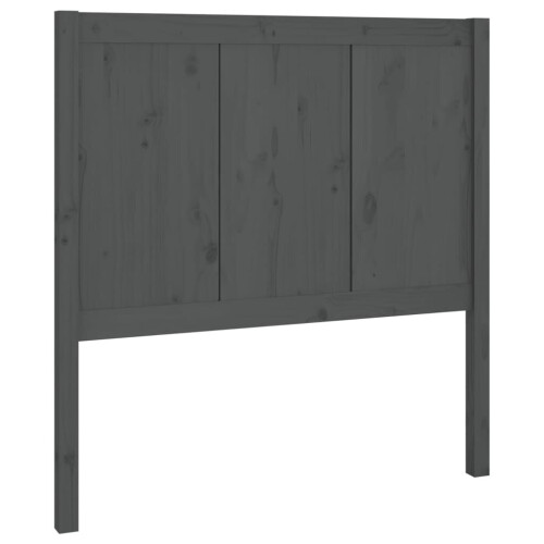 VidaXL (grey, 80.5 x 4 x 100 cm) vidaXL Bed Headboard Home Bedroom Decorative Bed Header Panel Solid Wood Pine