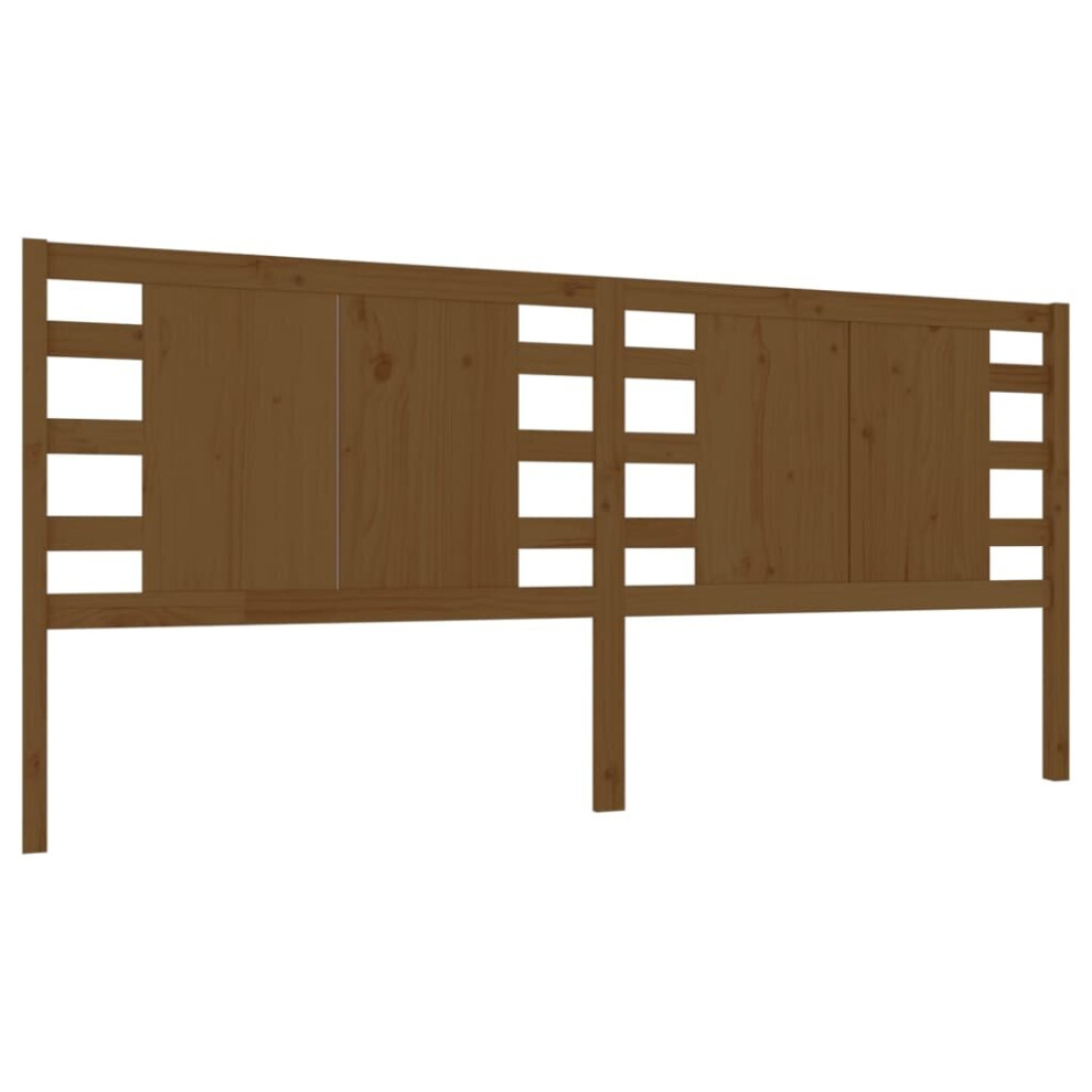 (honey brown, 126 x 4 x 100 cm) vidaXL Solid Wood Pine Headboard Wooden Bedroom Bed Header Multi Colours/Sizes