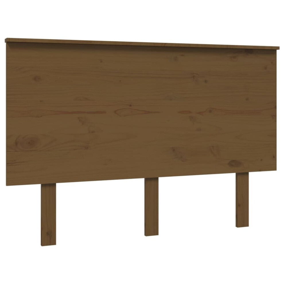 Vidaxl (Honey Brown, 124 X 6 X 82.5 Cm) Bed Headboard Home Bedroom Decorative Bed Header Panel Solid Wood Pine