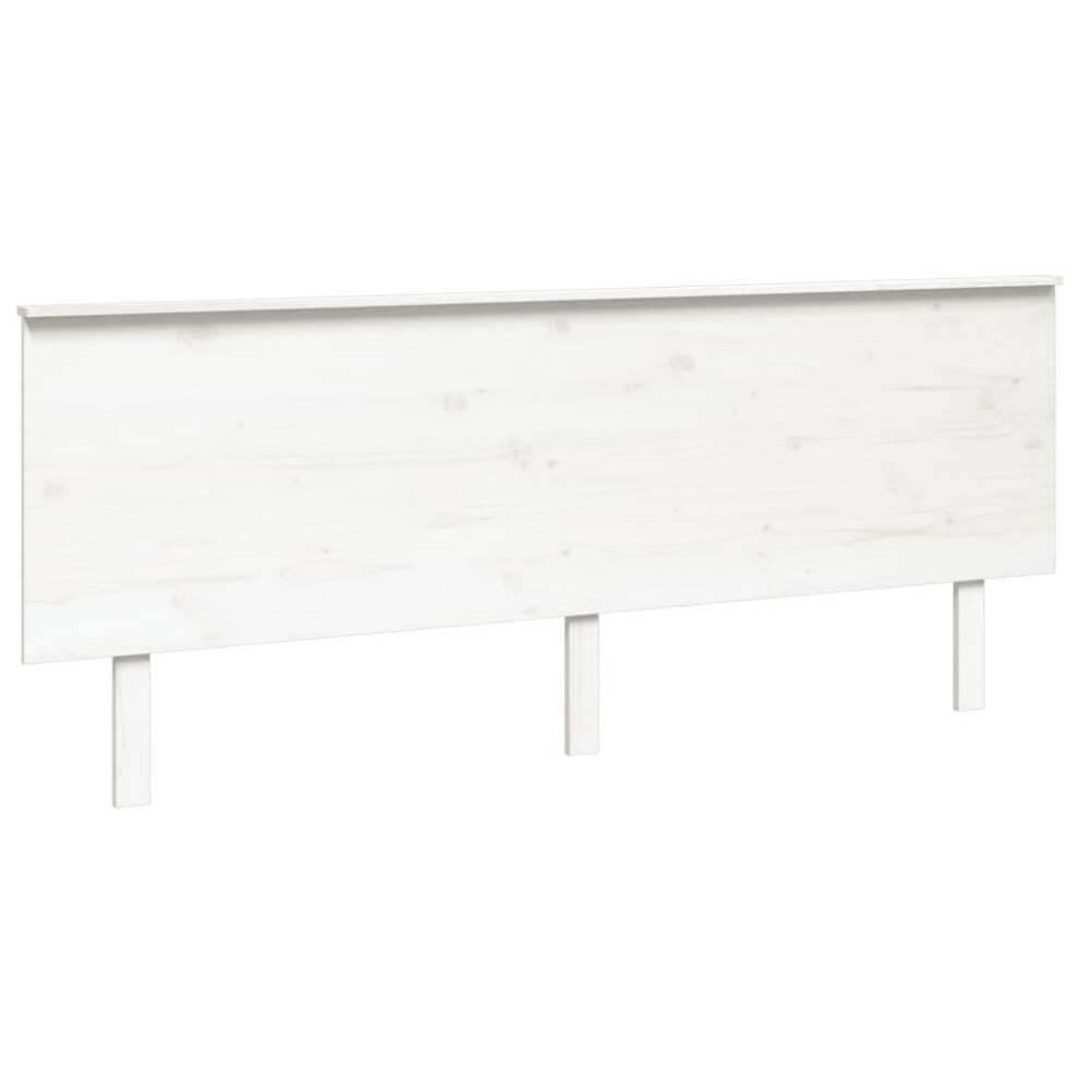 (white, 204 x 6 x 82.5 cm) vidaXL Solid Wood Pine Bed Headboard Wooden Bed Header Multi Colours/Sizes