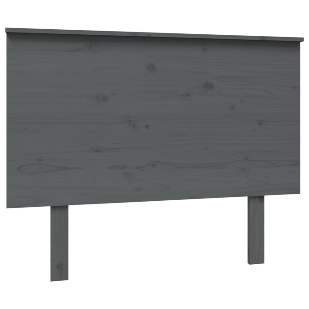 Vidaxl (Grey, 104 X 6 X 82.5 Cm) Bed Headboard Home Bedroom Decorative Bed Header Panel Solid Wood Pine