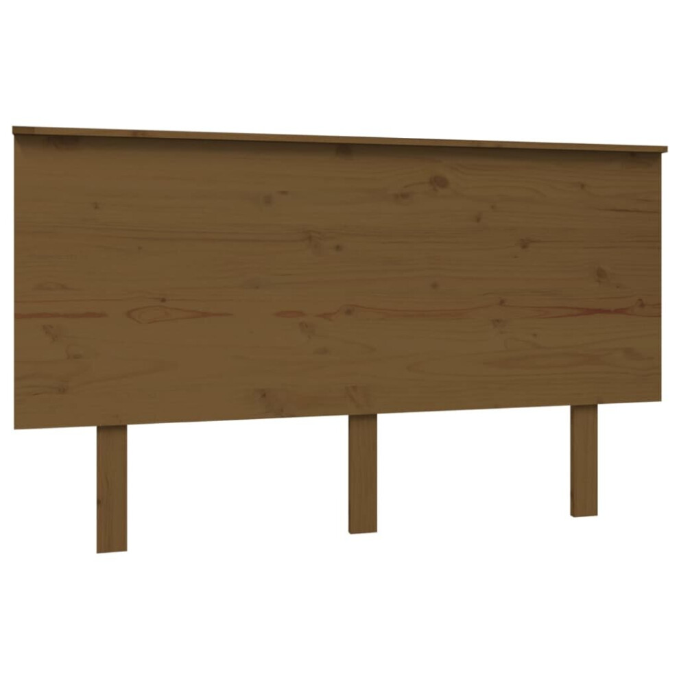 Vidaxl (Honey Brown, 139 X 6 X 82.5 Cm) Bed Headboard Home Bedroom Decorative Bed Header Panel Solid Wood Pine