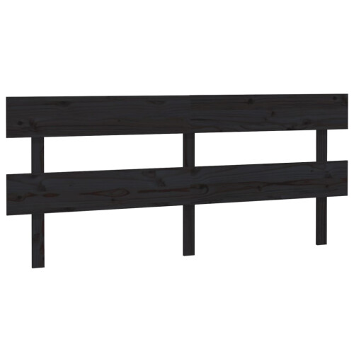 VidaXL (black, 184 x 3 x 81 cm) vidaXL Solid Wood Pine Bed Headboard Wooden Bed Header Multi Colours/Sizes