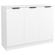 (white) vidaXL Sideboard Cupboard Home Storage Highboard Side Cabinet Engineered Wood