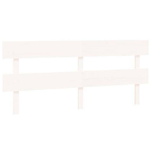 VidaXL (white, 204 x 3 x 81 cm) vidaXL Solid Wood Pine Bed Headboard Wooden Bed Header Multi Colours/Sizes