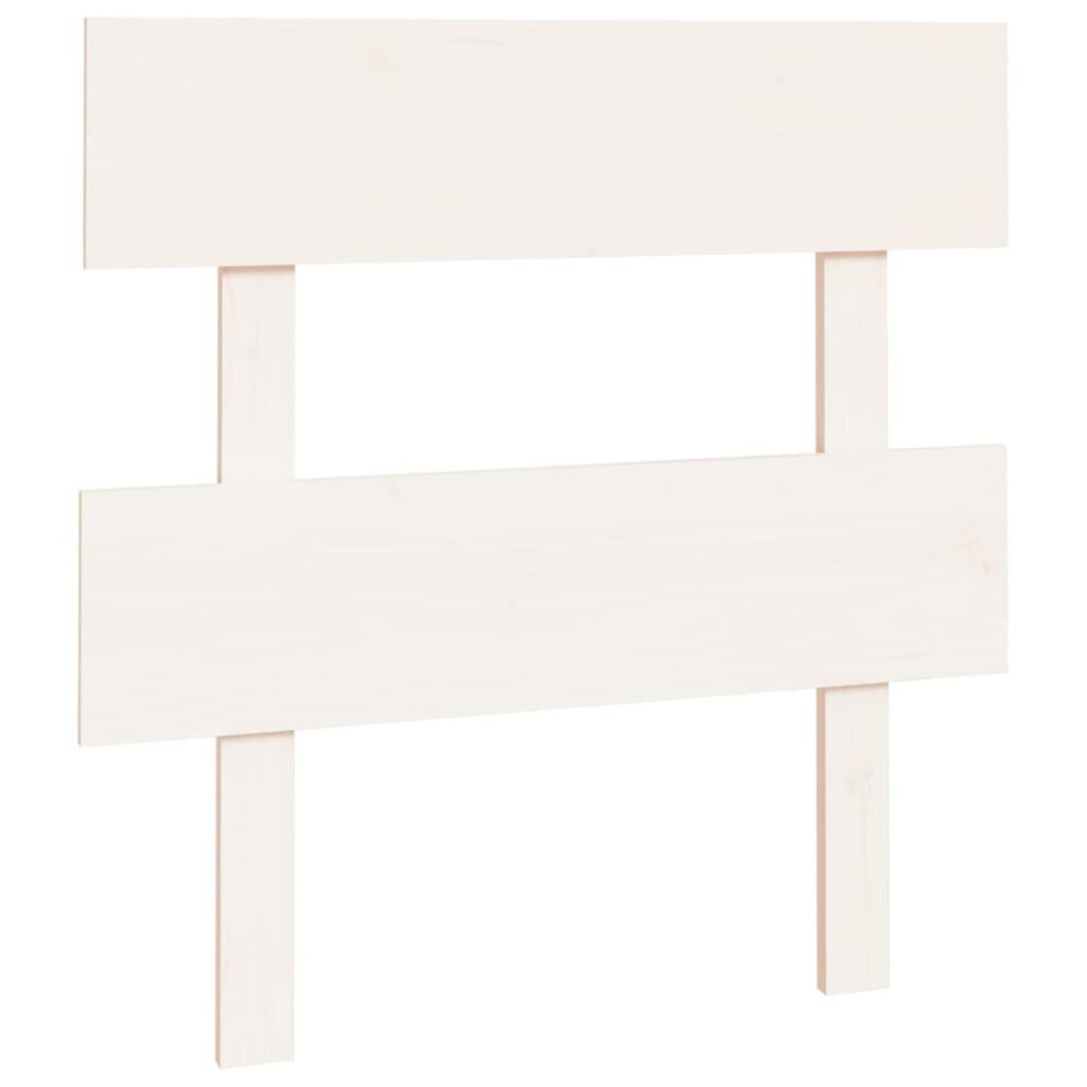 Vidaxl (White, 93.5 X 3 X 81 Cm) Solid Wood Pine Bed Headboard Wooden Bed Header Multi Colours/Sizes