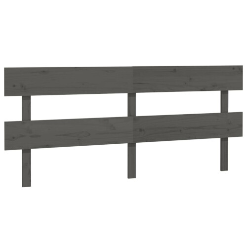 VidaXL (grey, 204 x 3 x 81 cm) vidaXL Solid Wood Pine Bed Headboard Wooden Bed Header Multi Colours/Sizes