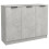 VidaXL (concrete grey) vidaXL Sideboard Cupboard Home Storage Highboard Side Cabinet Engineered Wood 1