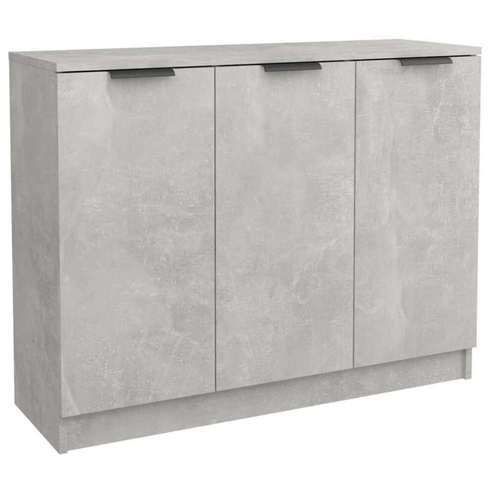 (concrete grey) vidaXL Sideboard Engineered Wood Cupboard Home Storage Cabinet Multi Colours