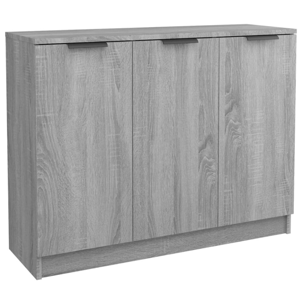 (grey sonoma) vidaXL Sideboard Engineered Wood Cupboard Home Storage Cabinet Multi Colours