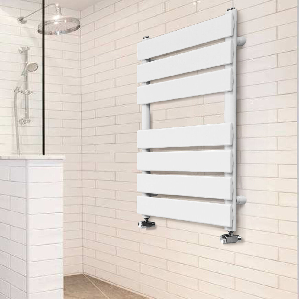 (650x500mm) WarmeHaus Flat Panel Bathroom Heated Towel Rail Ladder Radiator Warmer