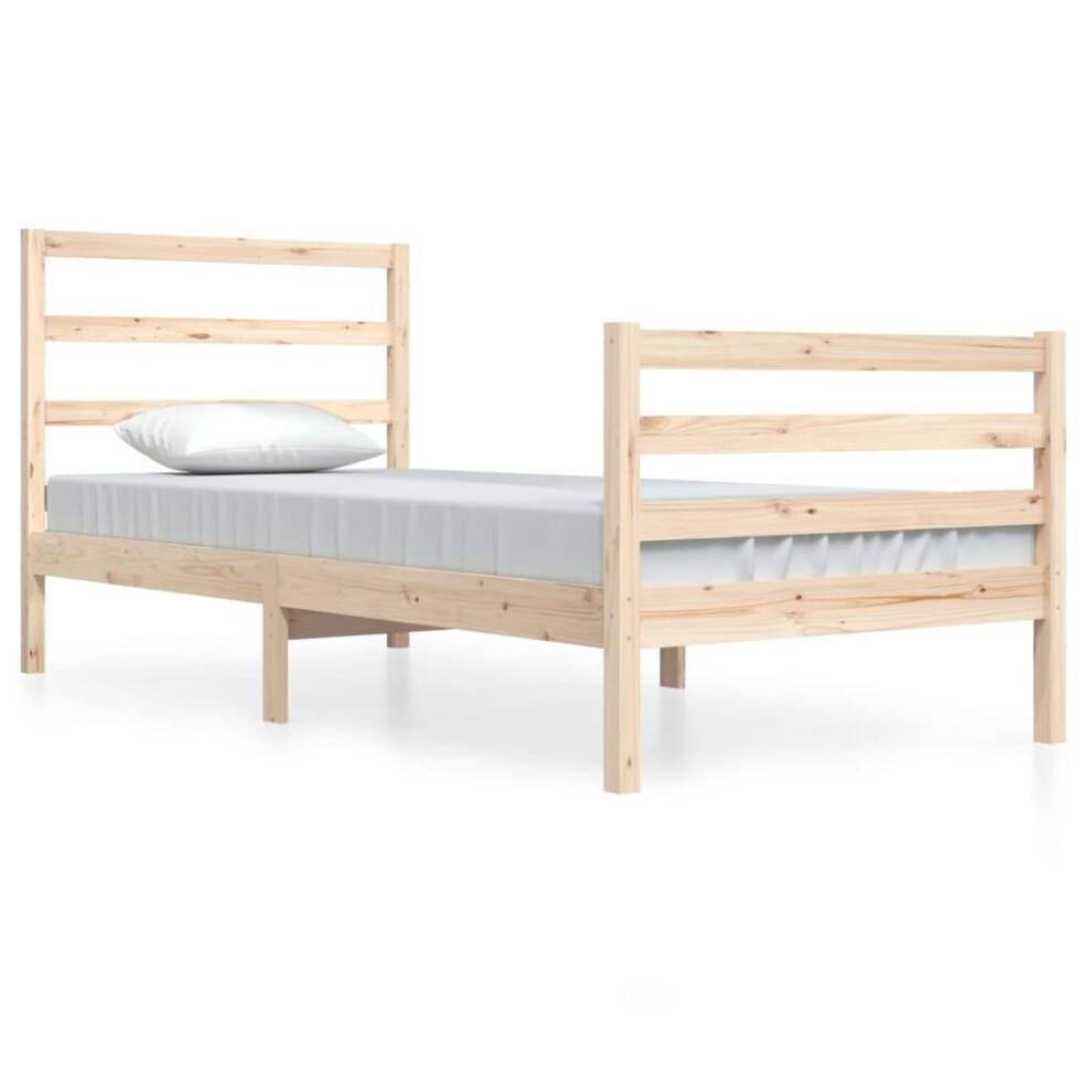 (brown, 90 x 200 cm) vidaXL Solid Wood Pine Bed Frame Wooden Bedstead Bed Base Multi Colours/Sizes