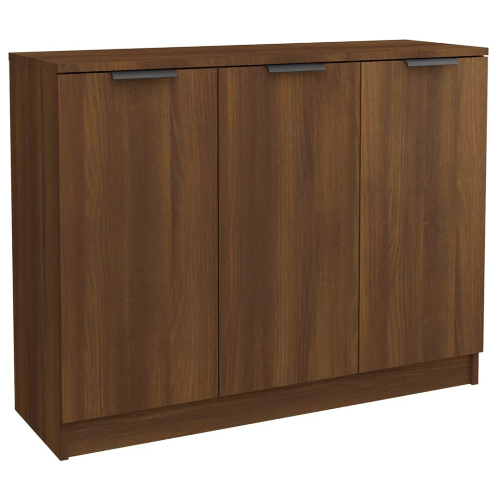 (brown oak) vidaXL Sideboard Engineered Wood Cupboard Home Storage Cabinet Multi Colours