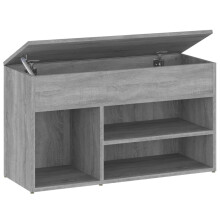 (grey sonoma) vidaXL Shoe Bench Hallway Bench Seat Shoe Organiser Shoe Rack Engineered Wood
