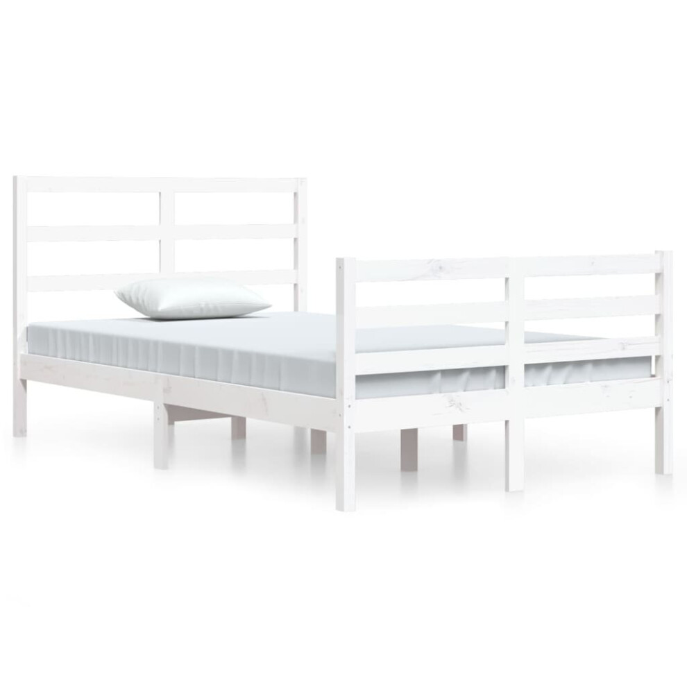 (white, 120 x 200 cm) vidaXL Solid Wood Pine Bed Frame Wooden Bedstead Bed Base Multi Colours/Sizes