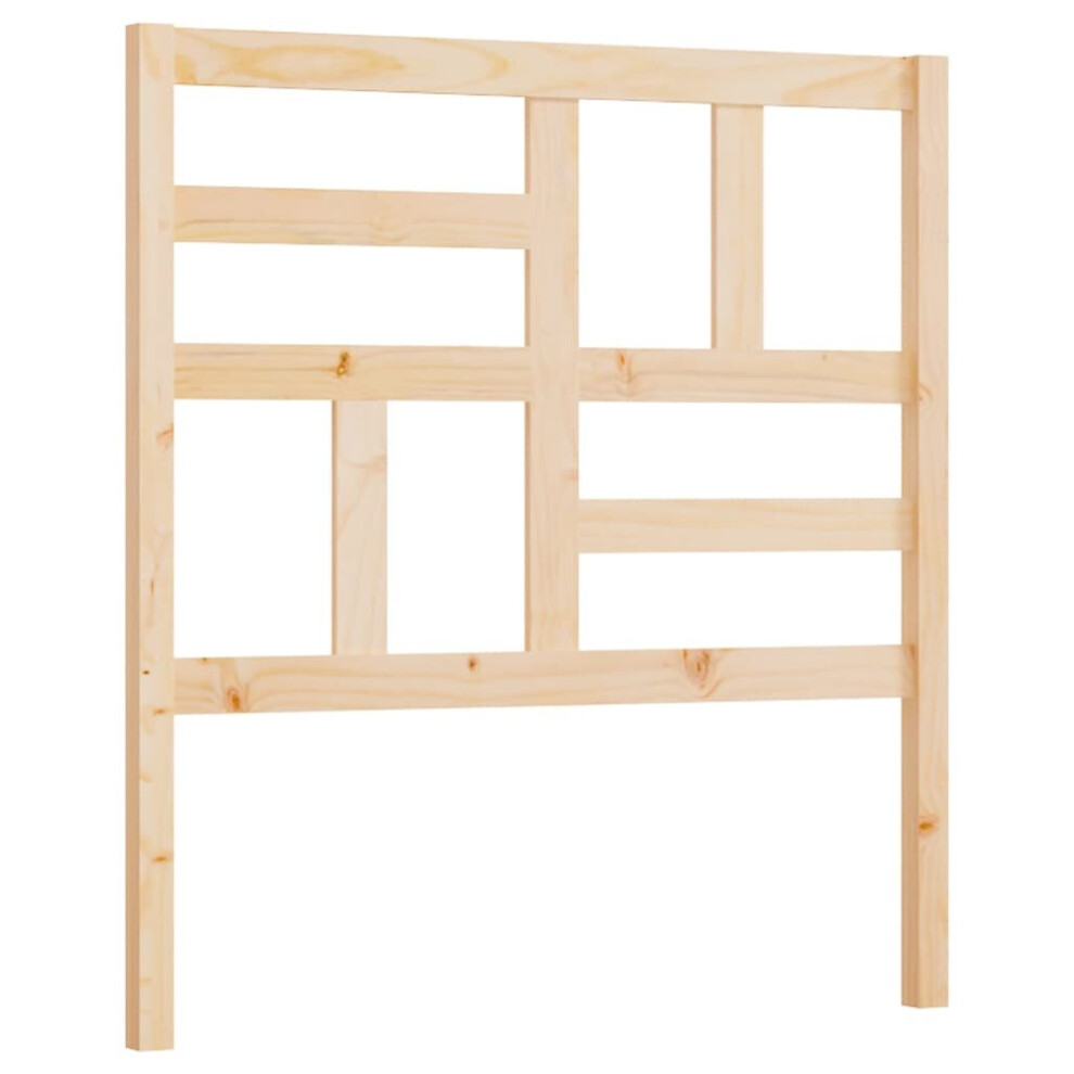 Vidaxl (Brown, 81 X 4 X 104 Cm) Bed Headboard Home Bedroom Decorative Bed Header Panel Solid Wood Pine